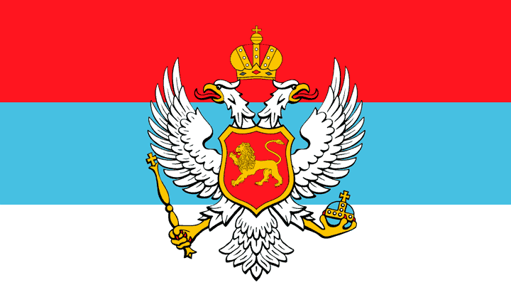 Kingdom of Montenegro Kingdom of Montenegro 1912 Flag Kosovo OzOutback