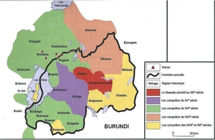 Rwanda Map before colonization.