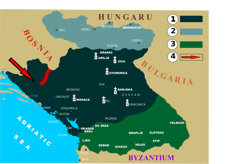 Kingdom of Serbia FileKingdom of Serbia at the end of the XIII century and early