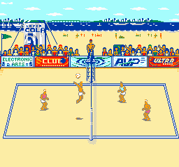 Kings of the Beach Play Kings of the Beach Professional Beach Volleyball Nintendo NES