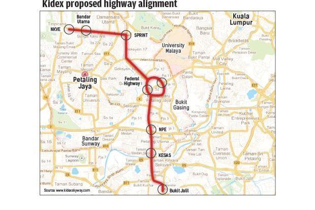 Kinrara–Damansara Expressway Put Kidex highway plan on hold39