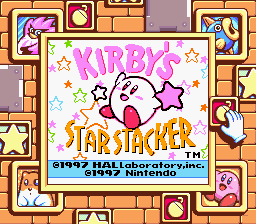 Kirby's Star Stacker Kirby Star Stacker Review Game Boy