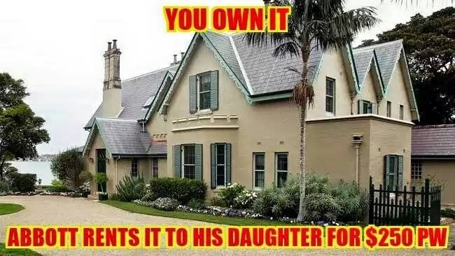 Kirribilli House Life with HIV Abbott rents Kirribilli House to daughter for 250wk