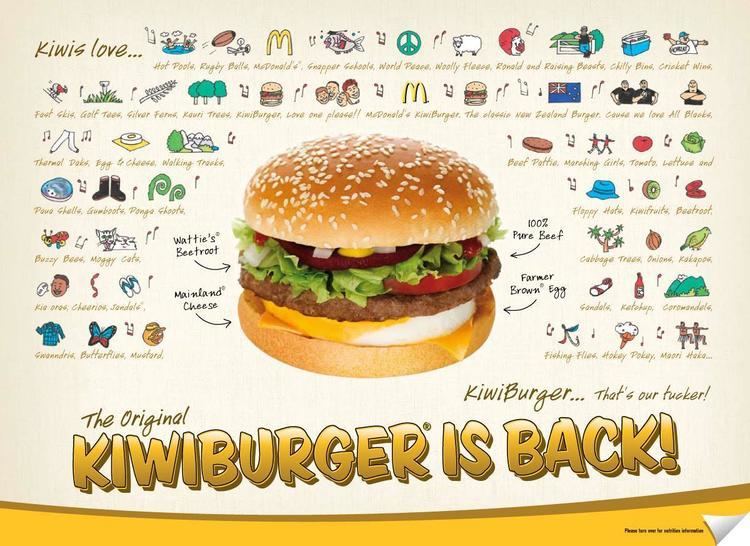Kiwiburger McDonald39s celebrates return of KiwiBurger Scoop News