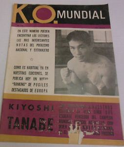 Kiyoshi Tanabe KO Mundial Argentina Boxing Magazine Kiyoshi Tanabe No748 March
