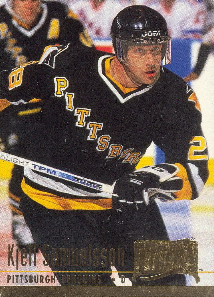 Kjell Samuelsson Kjell Samuelsson Players cards since 1991 1995 penguins