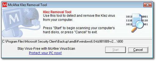 Klez McAfee Computer Virus Remover Tools Review