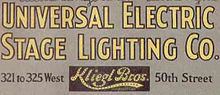Kliegl Brothers Universal Electric Stage Lighting Company httpsuploadwikimediaorgwikipediaenthumb4