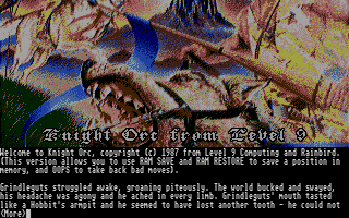 Knight Orc Atari ST Knight Orc scans dump download screenshots ads