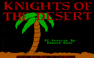 Knights of the Desert Play Knights of the Desert Online My Abandonware
