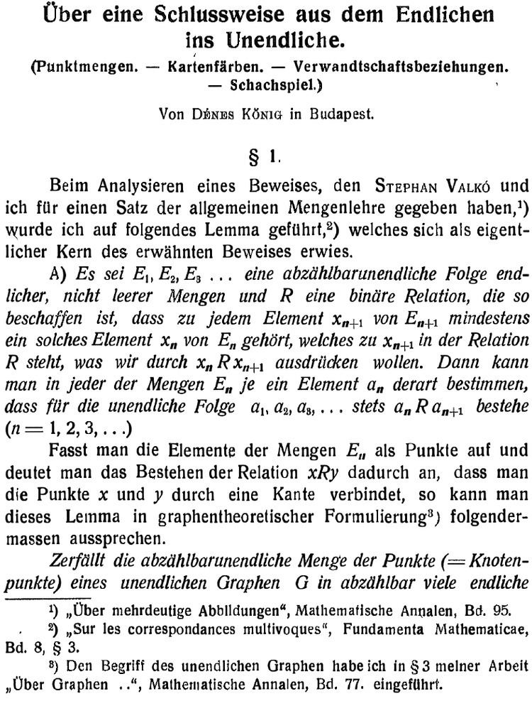 König's lemma