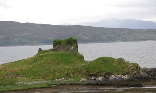 Knock Castle (Isle of Skye) Knock Castle Caisteal Camus Uaine Dun Horavaig Teangue Strath Sound