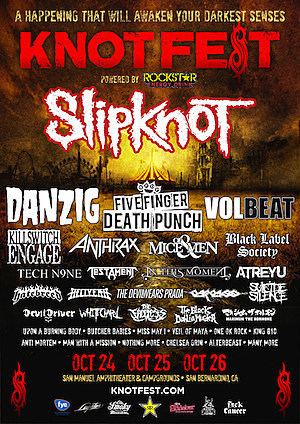 Knotfest Slipknot Announce 2014 US Knotfest With Danzig FFDP More