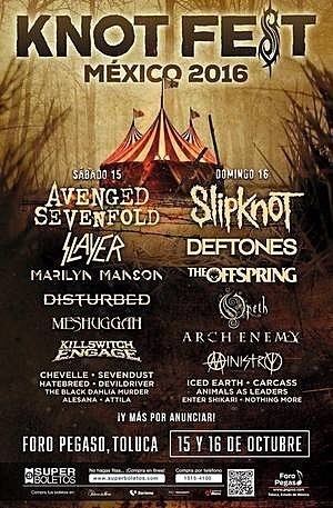 Knotfest Slipknot Avenged Sevenfold More To Play Knotfest Mexico 2016