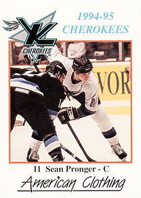 Knoxville Cherokees Knoxville Cherokees 199495 Hockey Card Checklist at hockeydbcom