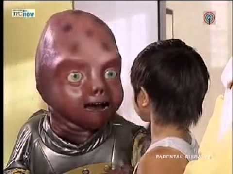 Kokey talking to Gabriel portrayed by Joshua Cadeliña in a scene from the ABS-CBN TV Show Kokey,2007.