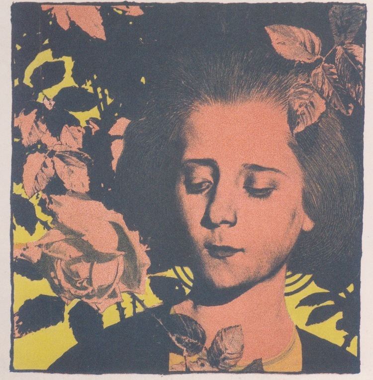 Koloman Moser Girl in rose Koloman Moser WikiArtorg