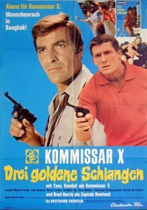 Kommissar X – Drei goldene Schlangen Filmplakat von quotKommissar X Drei goldene Schlangenquot 19681969
