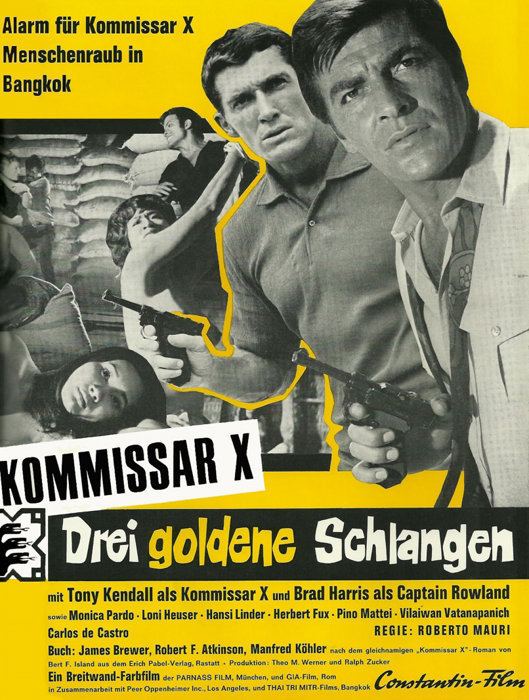 Kommissar X – Drei goldene Schlangen Filmplakat Kommissar X Drei goldene Schlangen 1969 Plakat 1