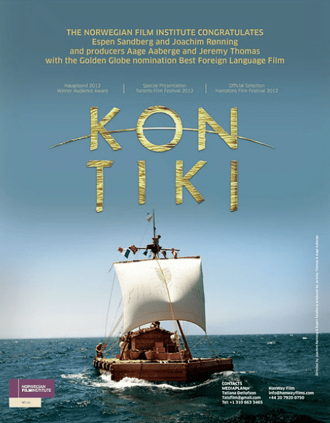 Kon-Tiki (2012 film) I eat sleep walk talk Movies amp Books Kon Tiki 2012 Adventure