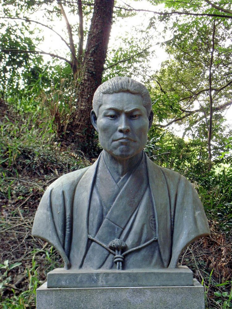 Kondō Isami Bust of Kond Isami Located along the old Tkaid road no Flickr