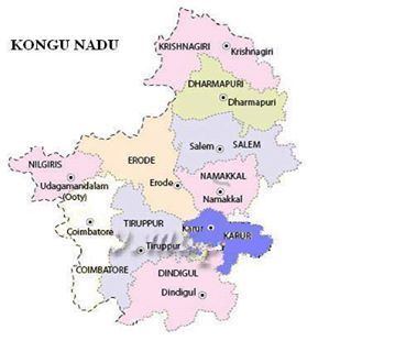 Kongu Nadu Map