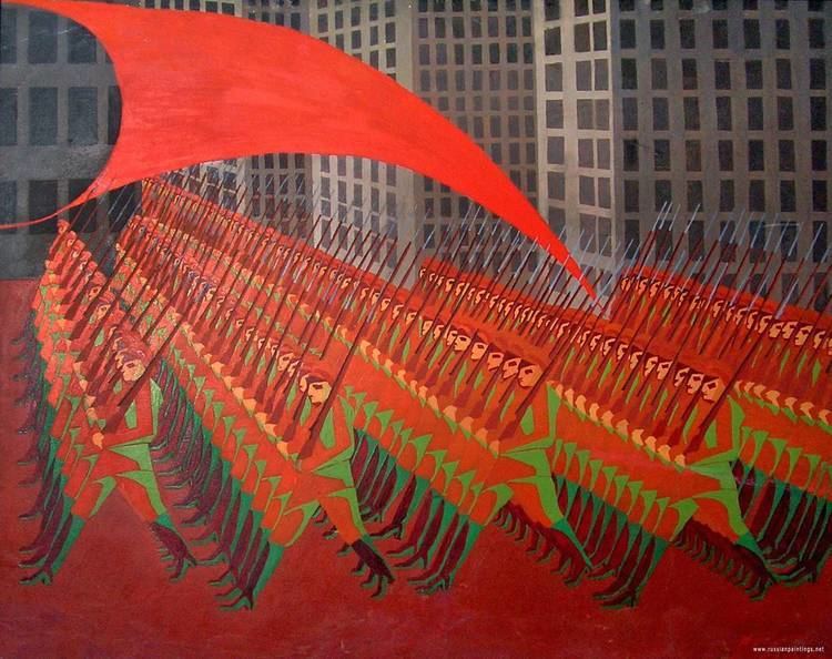 Konstantin Chebotaryov The Red Parade by Konstantin Chebotaryov 19171918 Socialistart