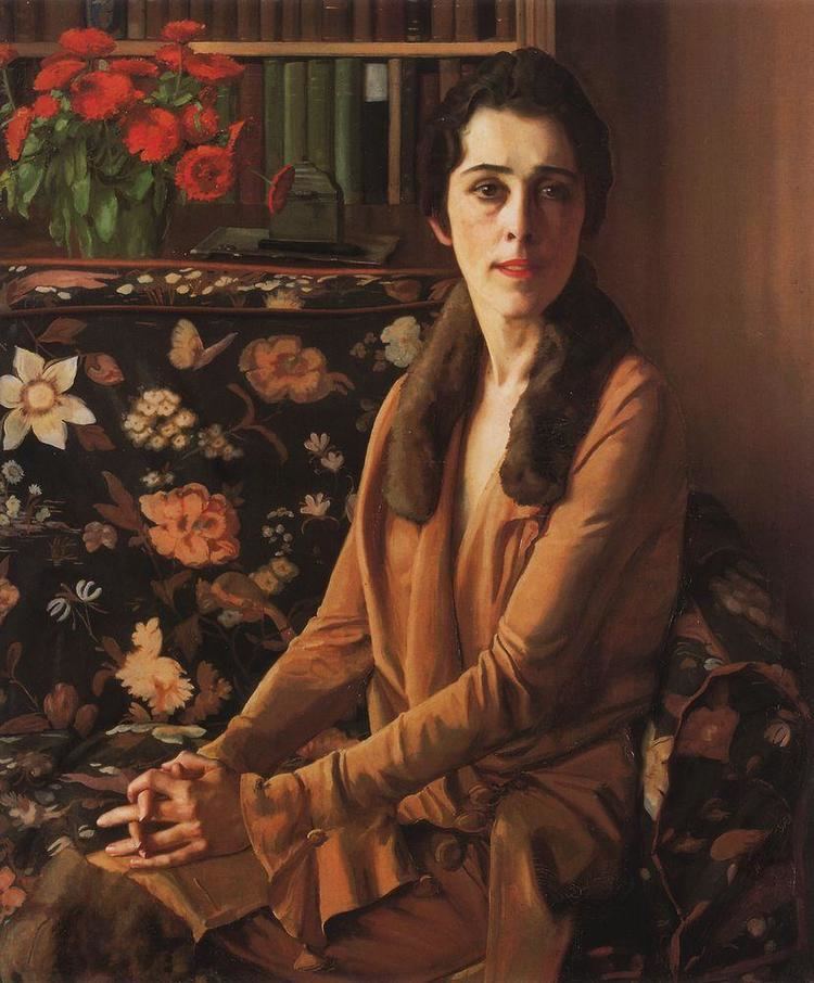 Konstantin Somov Portrait of Louise Morgan Konstantin Somov WikiArtorg