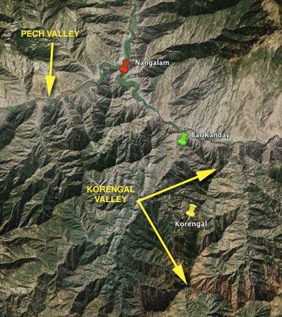 Korangal Valley The Korengal valley has served the as a strategic passage route and