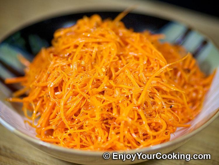Korean carrots Korean Style Carrots Recipe My Homemade Food Recipes amp Tips
