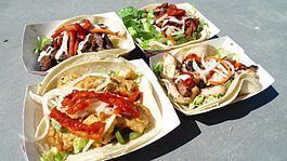 Korean taco httpsuploadwikimediaorgwikipediacommonsthu