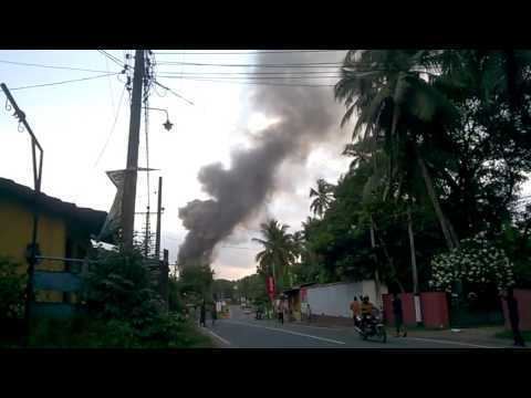 Kosgama Kosgama army camp accident fire break out YouTube