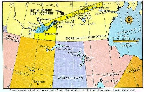 Kosmos 954 Kosmos 954 Flight Path and Impact Zone Enrique Ramirez Flickr