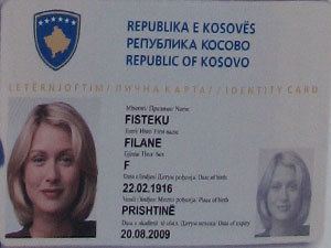 Kosovo identity card