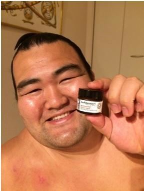 Kotoshōgiku Kazuhiro Herefordshire skincare company wins over champion sumo wrestler