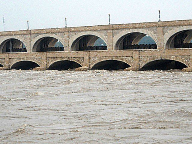 Kotri Barrage After 8 months water released downstream Kotri The Express Tribune