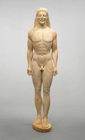 Kouros kouros Greek sculpture Britannicacom