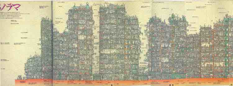 Kowloon Walled City Kowloon Walled City Pictures and Cross Section