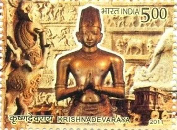 Krishnadevaraya in the Indian Miniature Sheet