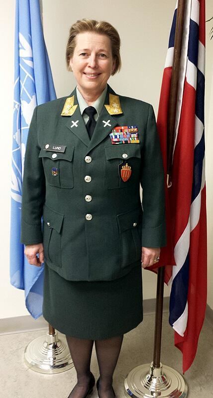 Kristin Lund (general) 1st female force commander in unpeacekeeping major general