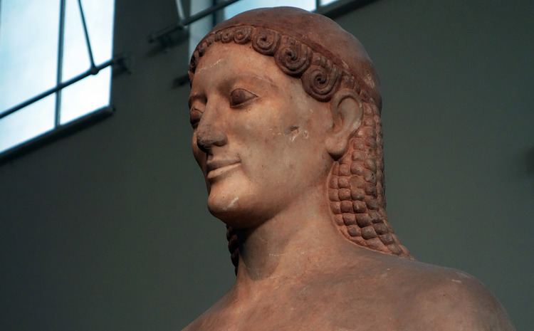 Kroisos Kouros Anavysos Kouros detail of head c 530 BCE Anavysos K Flickr