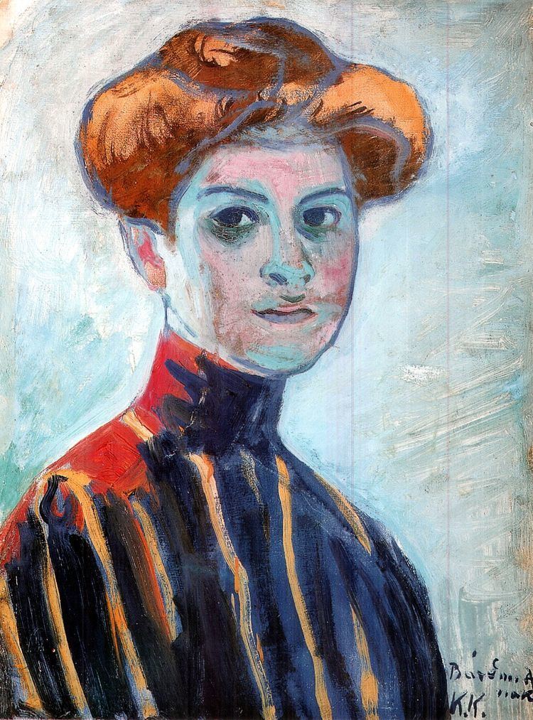 Károly Kernstok FileKernstok Colorful Girl Head 1910jpg Wikimedia Commons