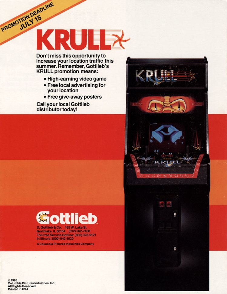 Krull (video game) The Arcade Flyer Archive Video Game Flyers Krull Gottlieb