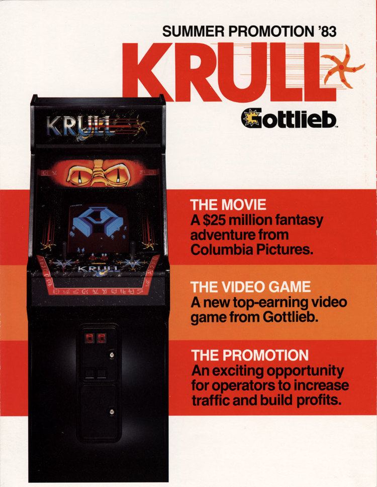 Krull (video game) The Arcade Flyer Archive Video Game Flyers Krull Gottlieb