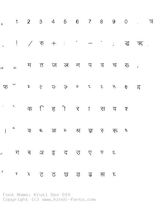 kruti dev hindi font 011 bold