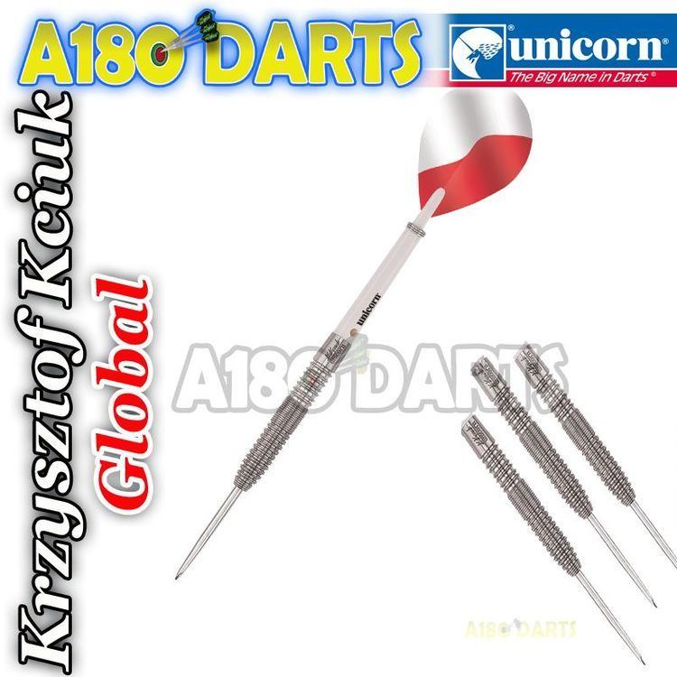 Krzysztof Kciuk Unicorn Global Natural Silver 90 Tungsten Darts 20g Krzysztof Kciuk