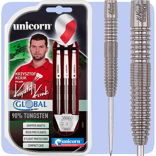 Krzysztof Kciuk Darts 20g Steel Tip Tungsten Darts Unicorn Global Krzysztof