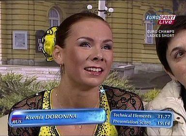 Ksenia Doronina skatingbplacednetEvents2008EbLadiesDoronina