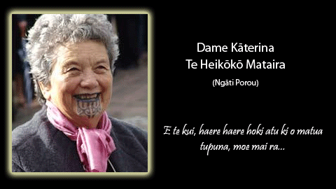 Kāterina Mataira Dame Katerina Mataira kaitiaki of te reo Maori passes
