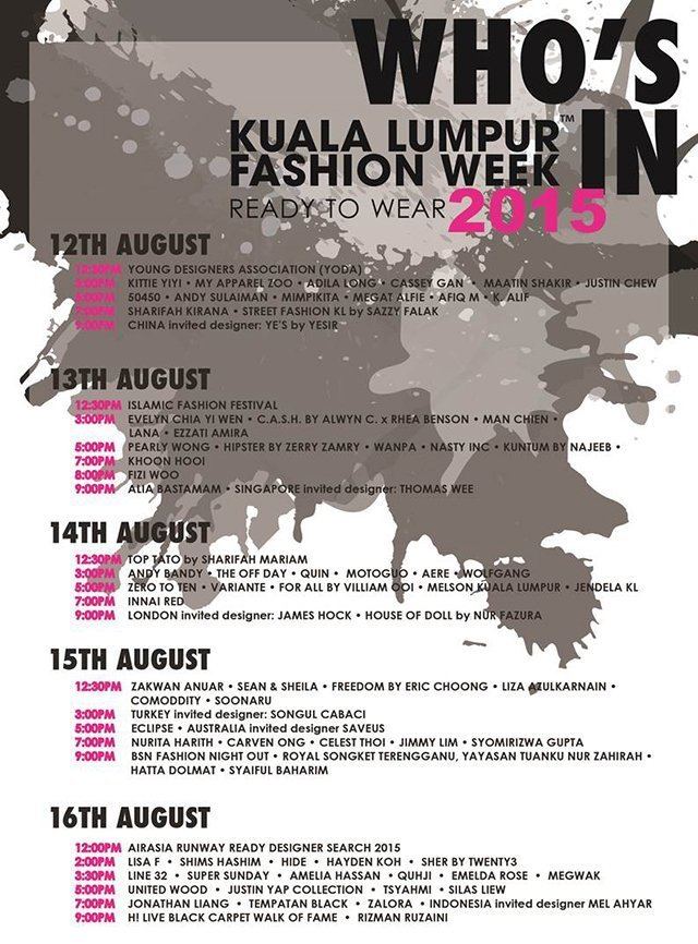 Kuala Lumpur Fashion Week Get excited for Kuala Lumpur Fashion Week Buro 247